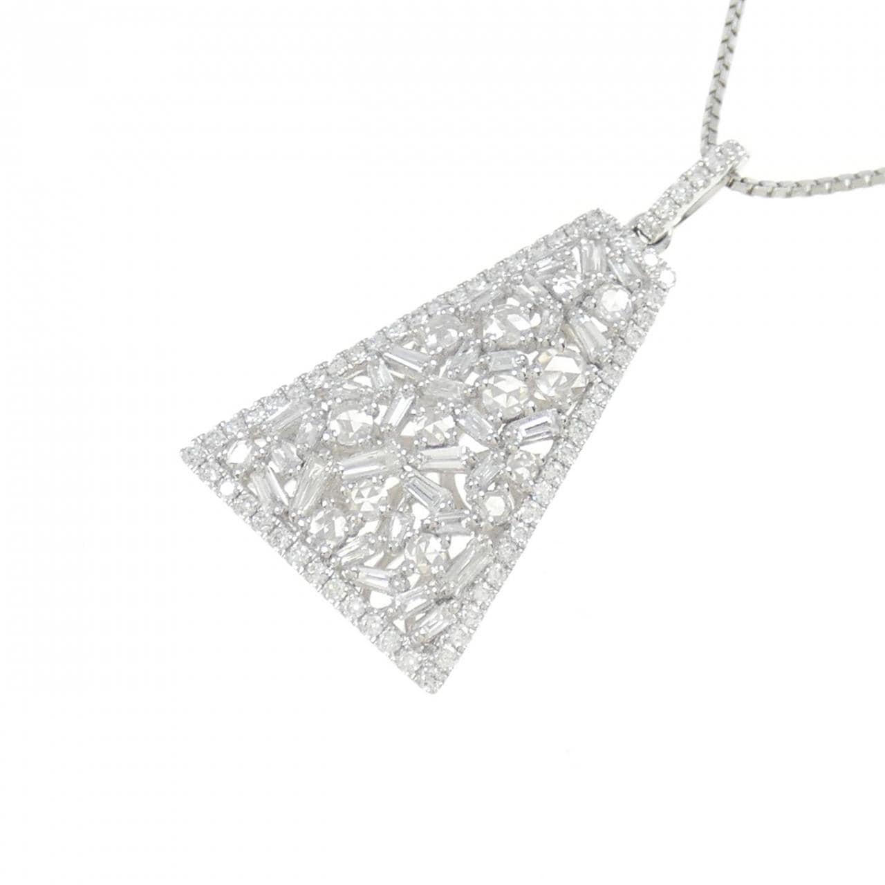 PT950/PT850 ダイヤモンド ネックレス 0.65CT