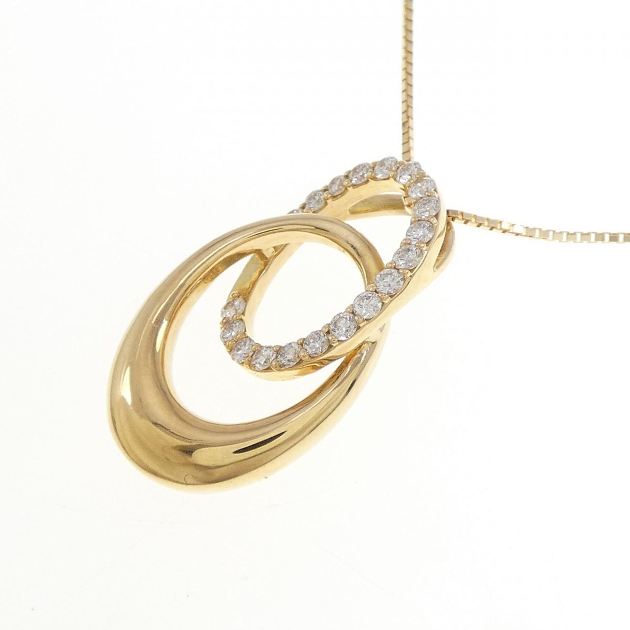 K18YG ダイヤモンド ネックレス 0.30CT