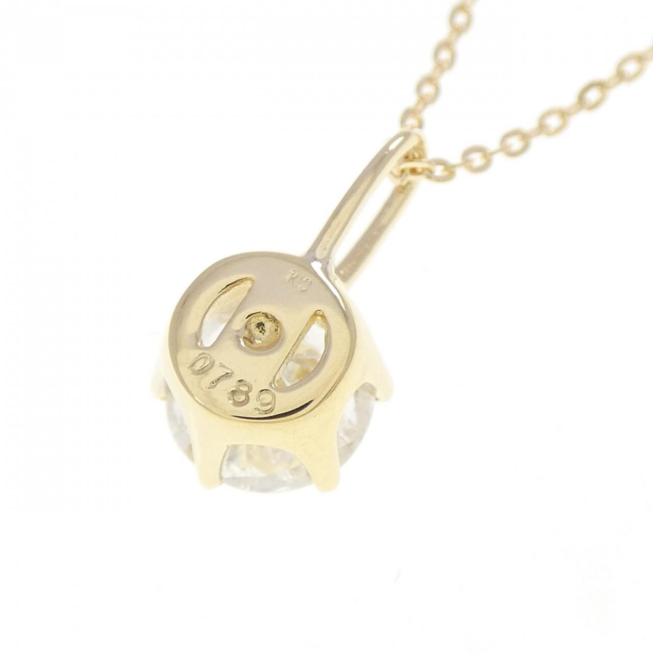 K18YG ダイヤモンド ネックレス 0.789CT I I1 Fair