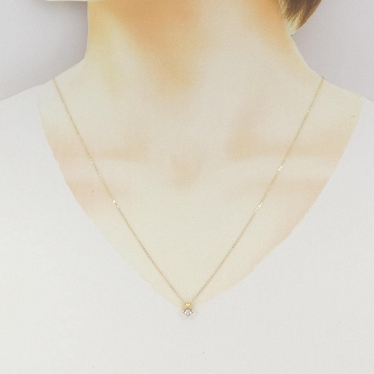 K18YG ダイヤモンド ネックレス 0.207CT