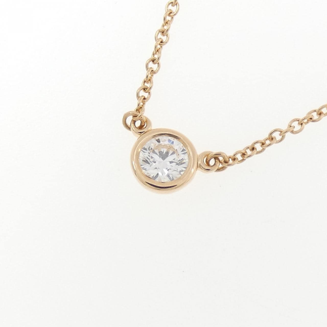 ティファニー バイザヤード ネックレス 0.19CT E IF 3EXT