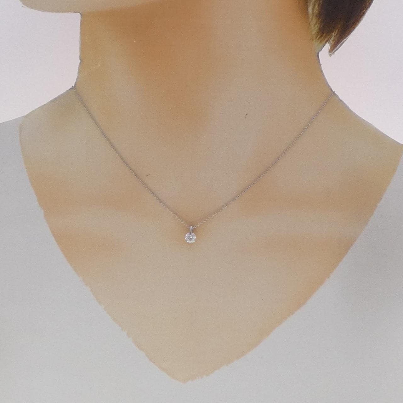 PT850 ダイヤモンド ネックレス 0.365CT