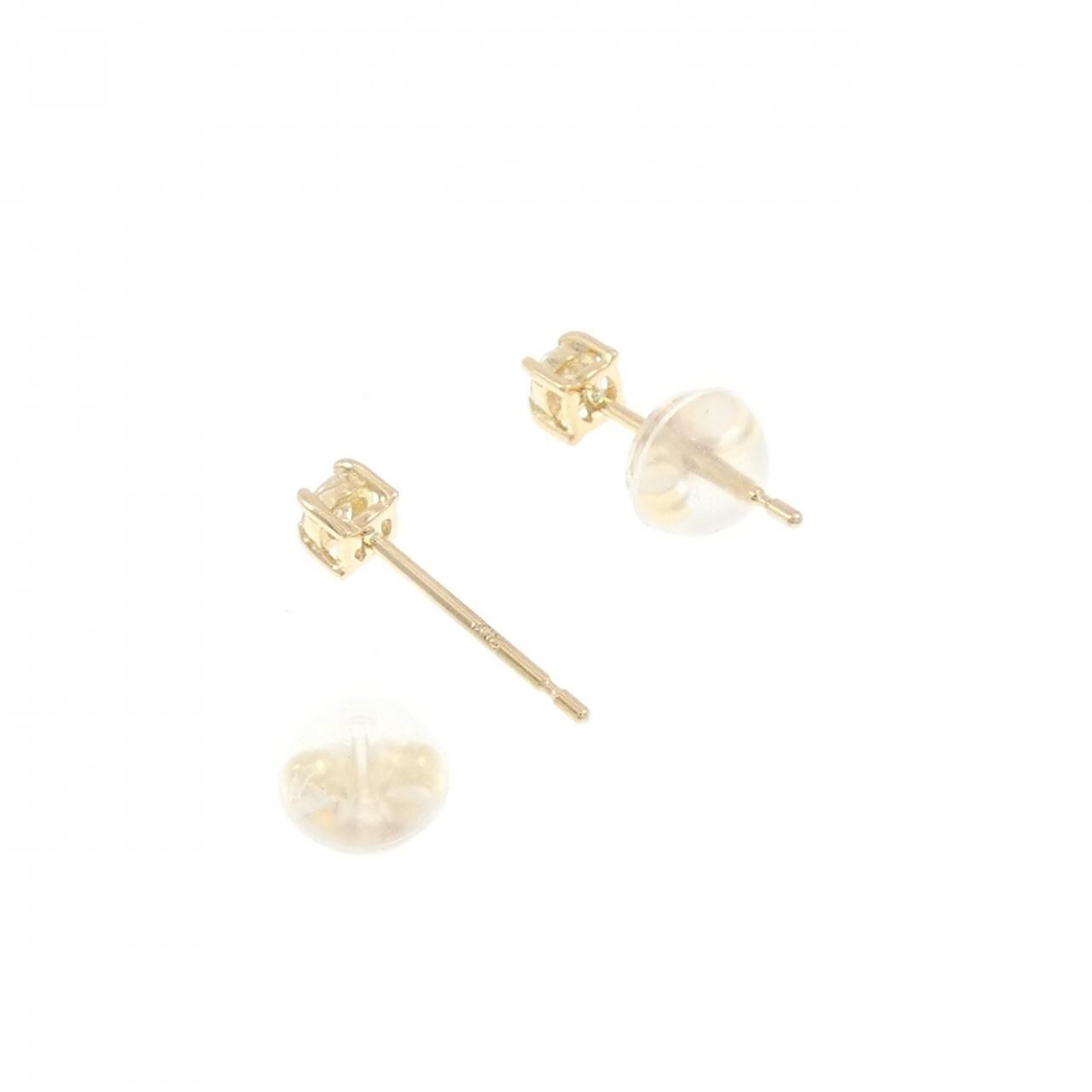【リメイク】K18YG ダイヤモンド ピアス 0.10CT