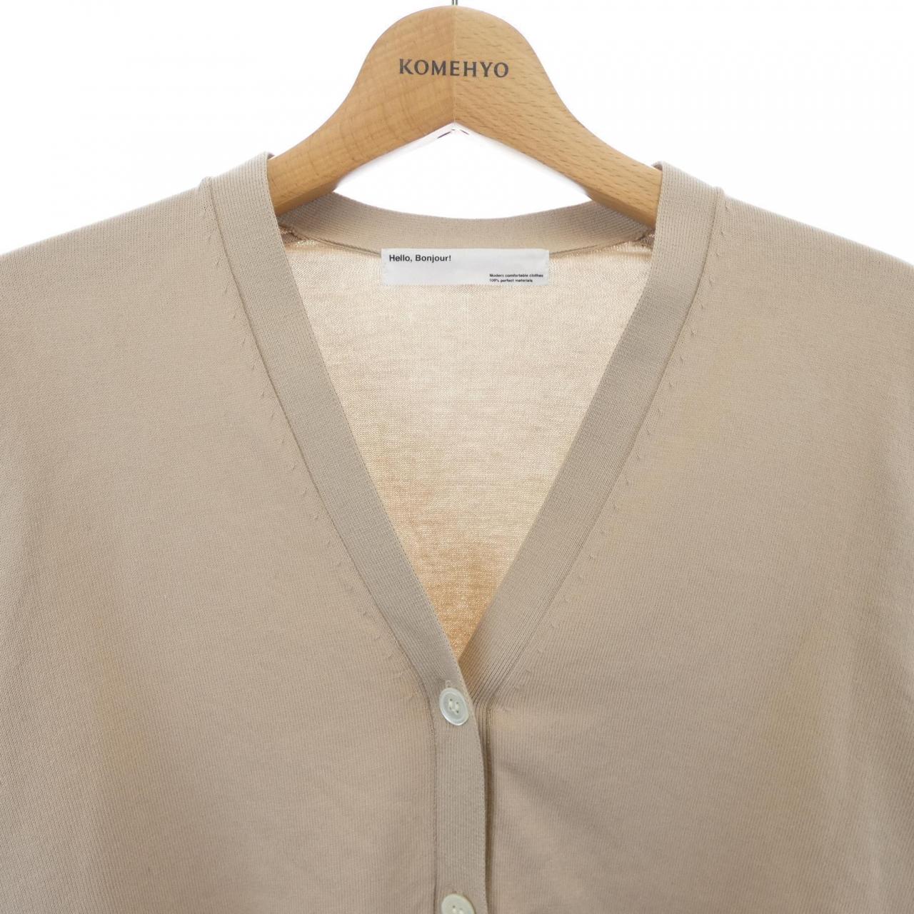 HELLO　BONJOUR カーディガン