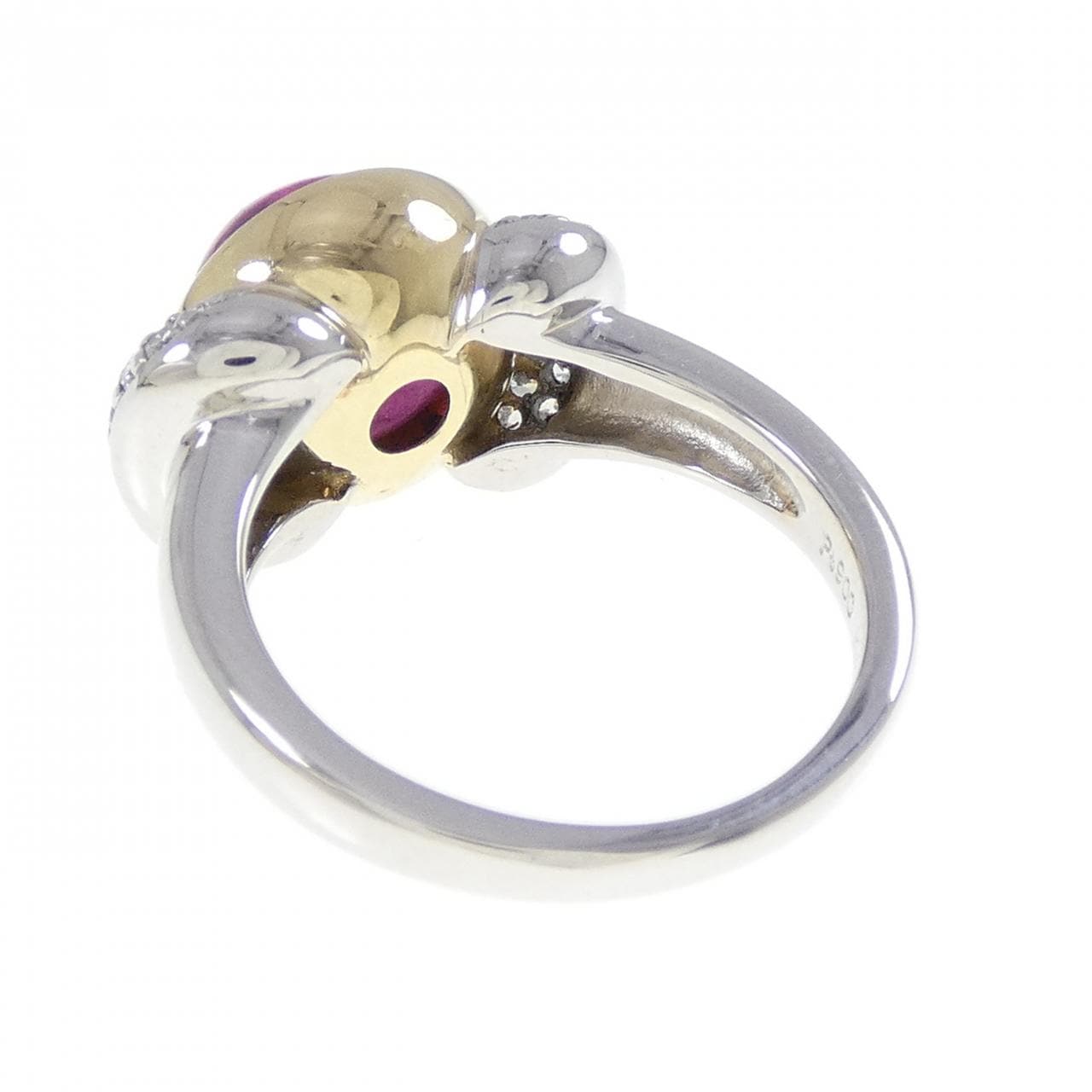 K18YG/PT900 トルマリン リング 4.51CT