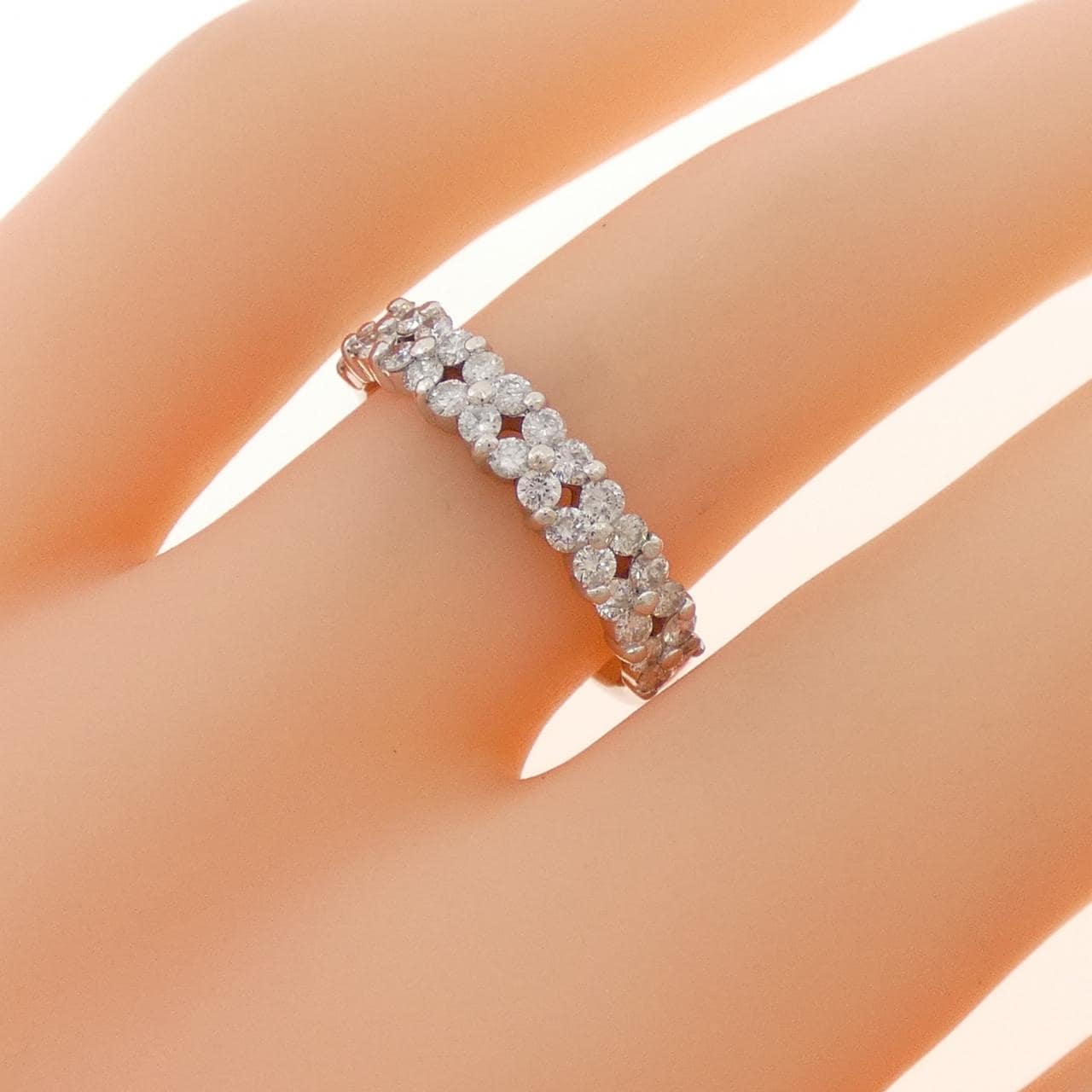 K18WG ダイヤモンド リング 0.50CT