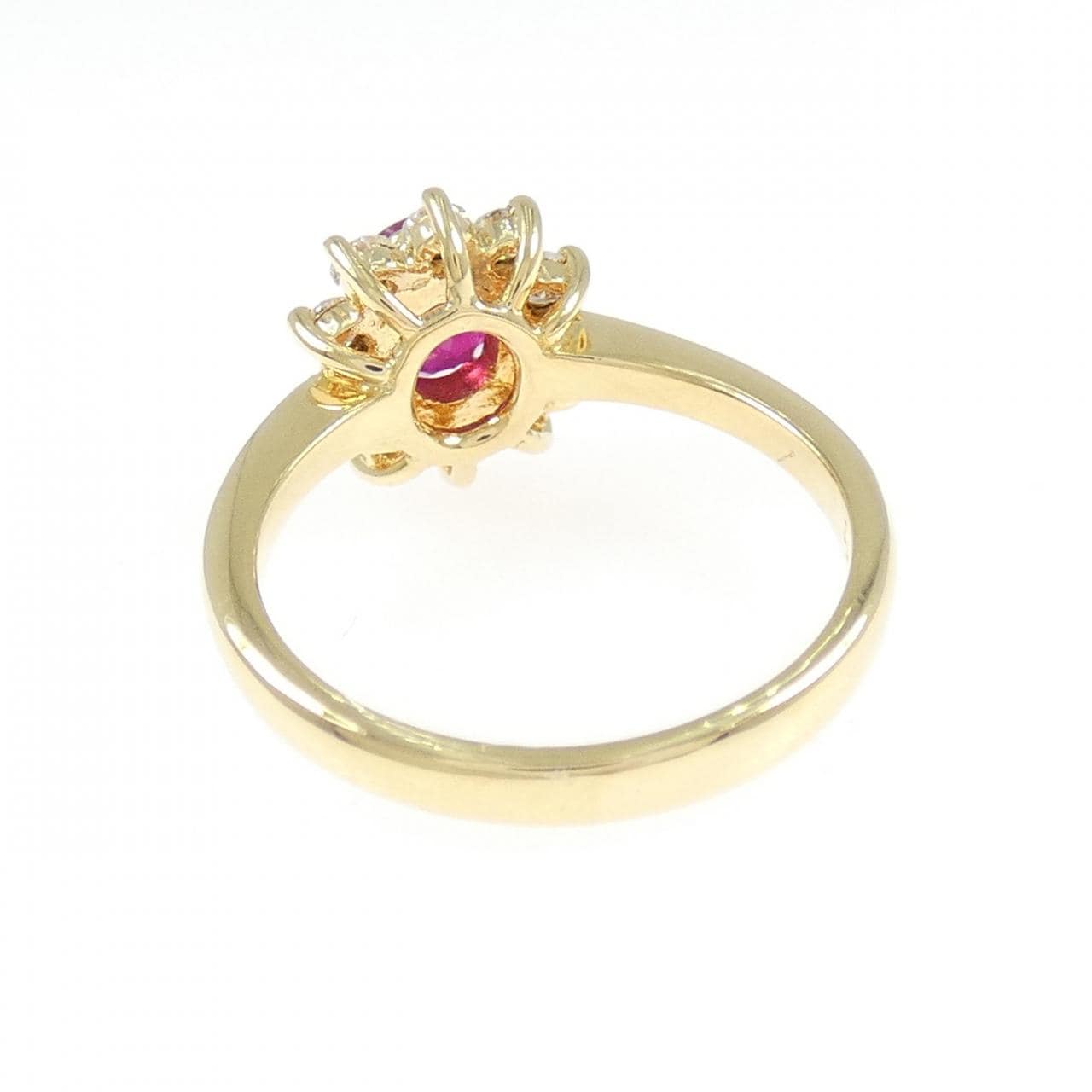 750YG ルビー リング 0.72CT