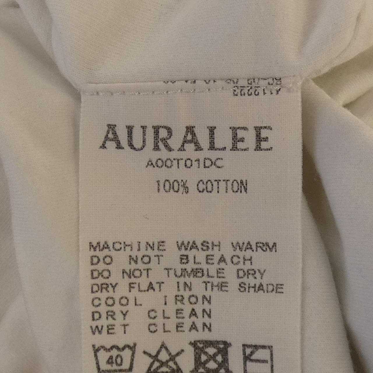オーラリー AURALEE A00T01DC Tシャツ