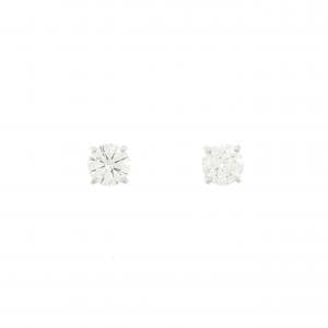 【リメイク】PT/ST ダイヤモンド ピアス 0.534CT 0.536CT F SI1 VG-GOOD