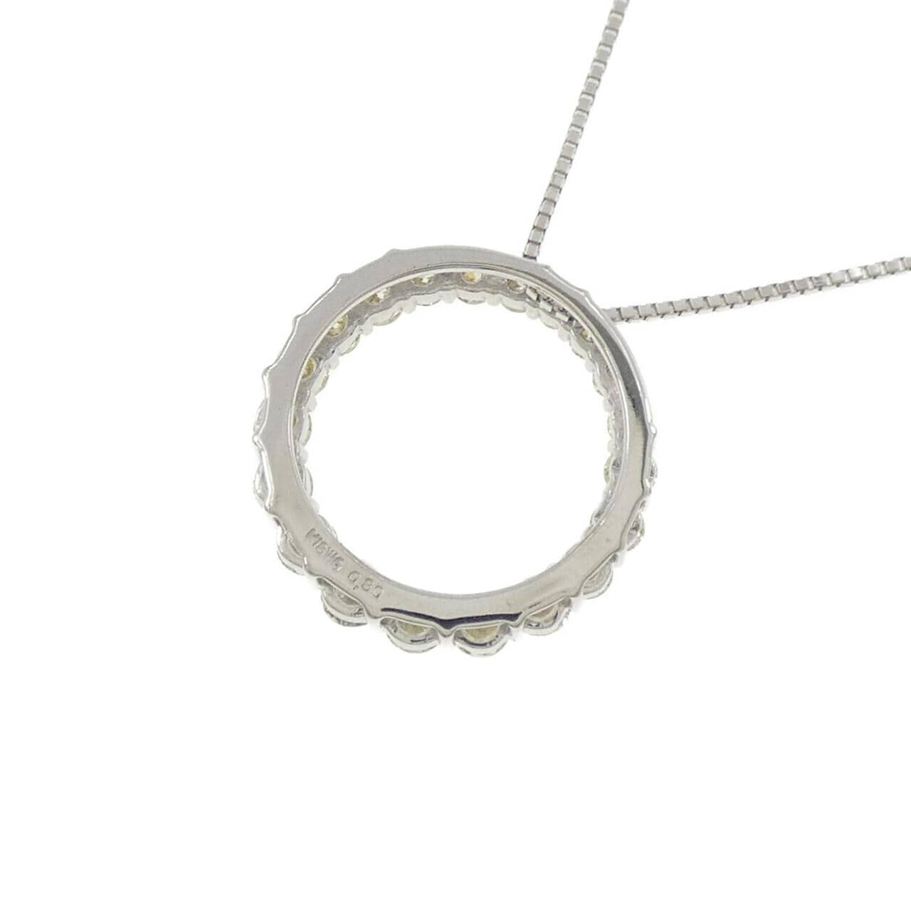 K18WG ダイヤモンド ネックレス 0.80CT