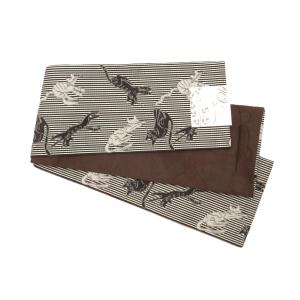 【新品】半幅帯　猫