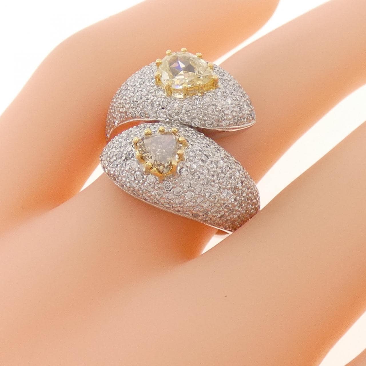 K18WG/K18YG ダイヤモンド リング 1.00CT