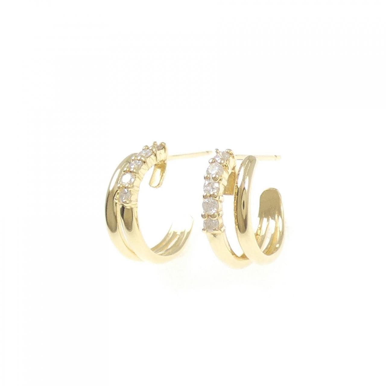 K18YG ダイヤモンド ピアス 0.20CT