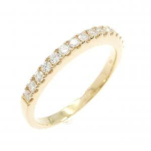 【リメイク】K18YG ハーフエタニティ ダイヤモンド リング 0.32CT
