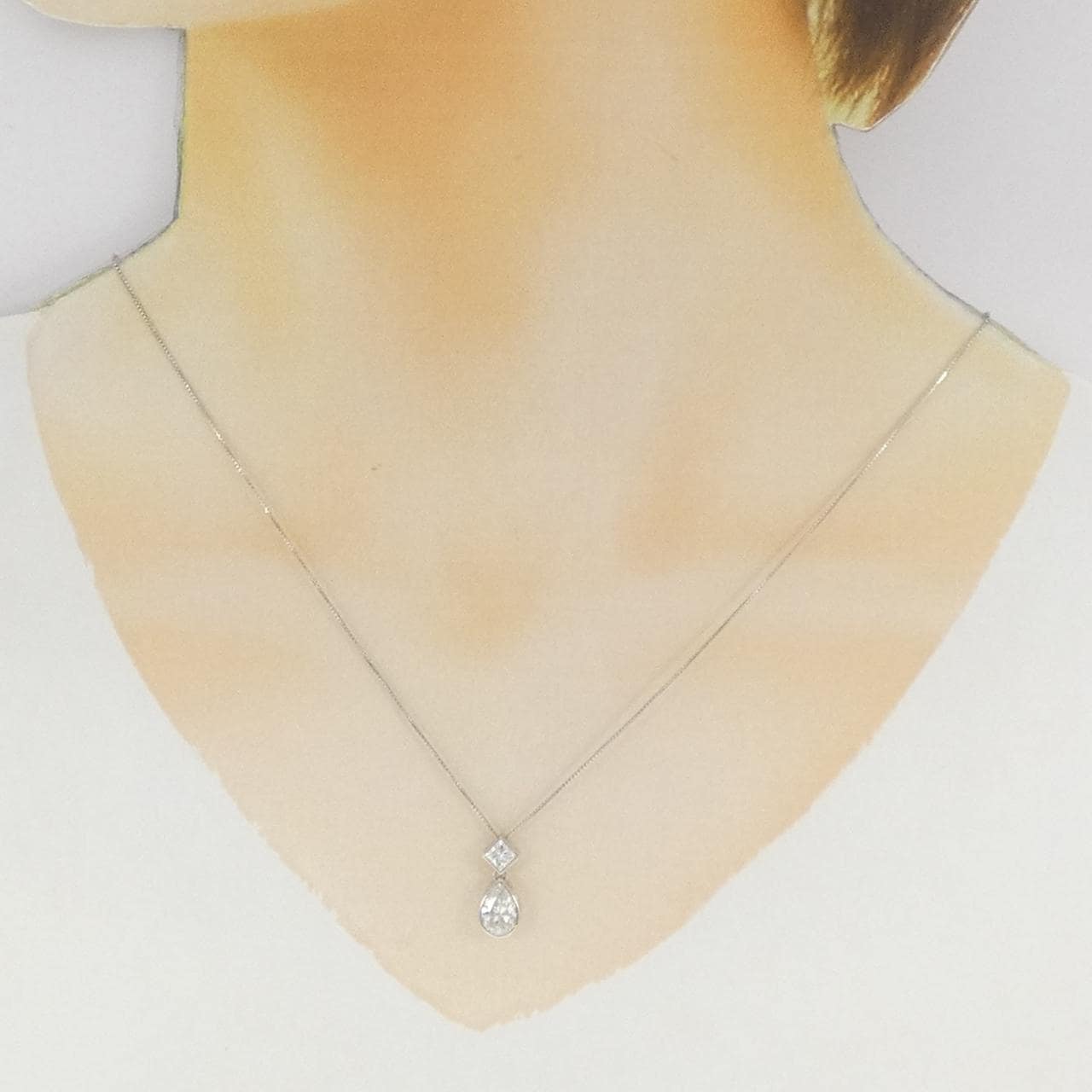 PT900/PT850 ダイヤモンド ネックレス 1.02CT