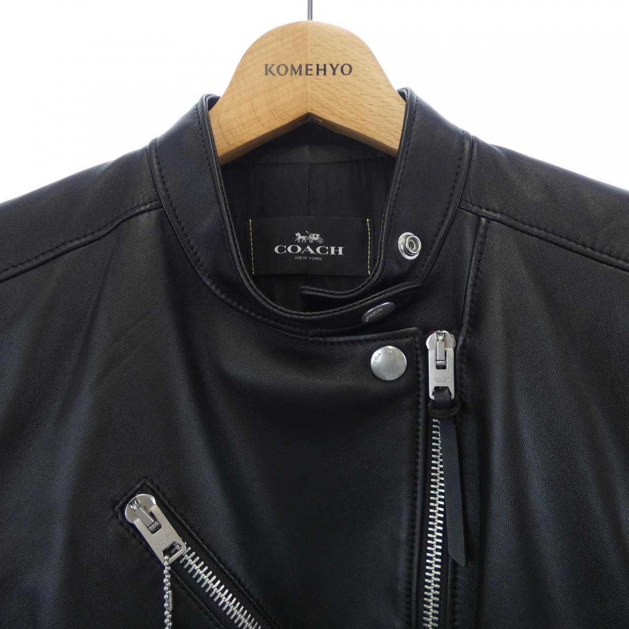 コーチ COACH レザーライダースジャケット