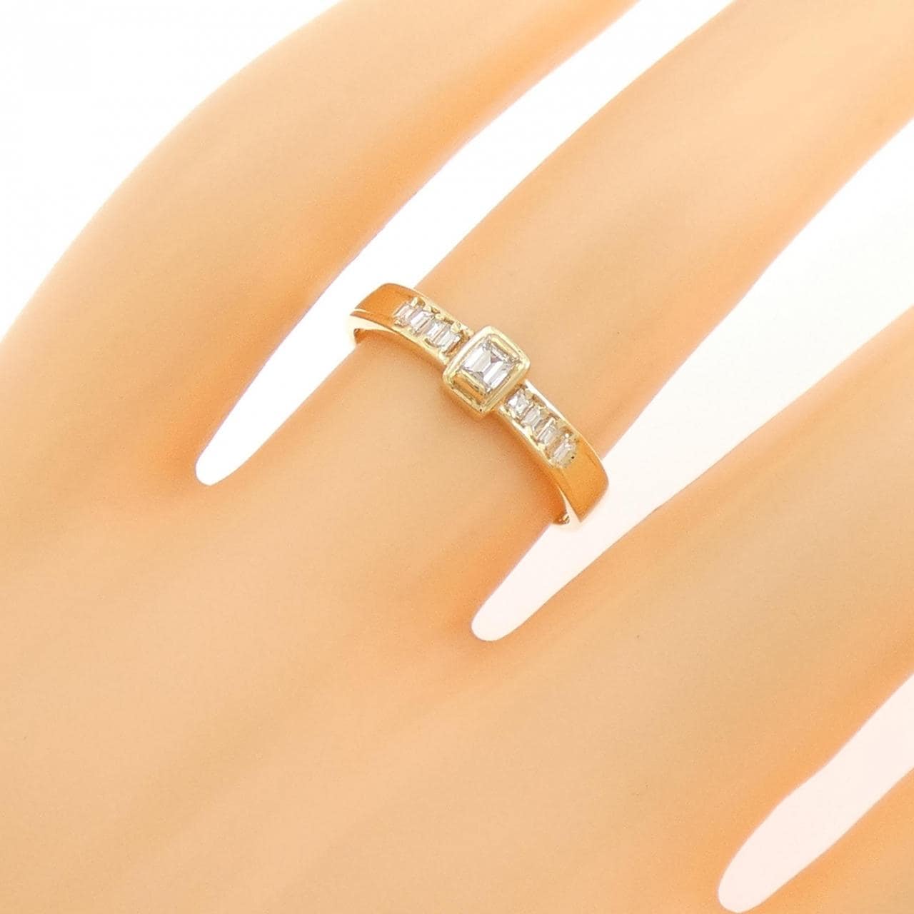 K18YG ダイヤモンド リング 0.171CT