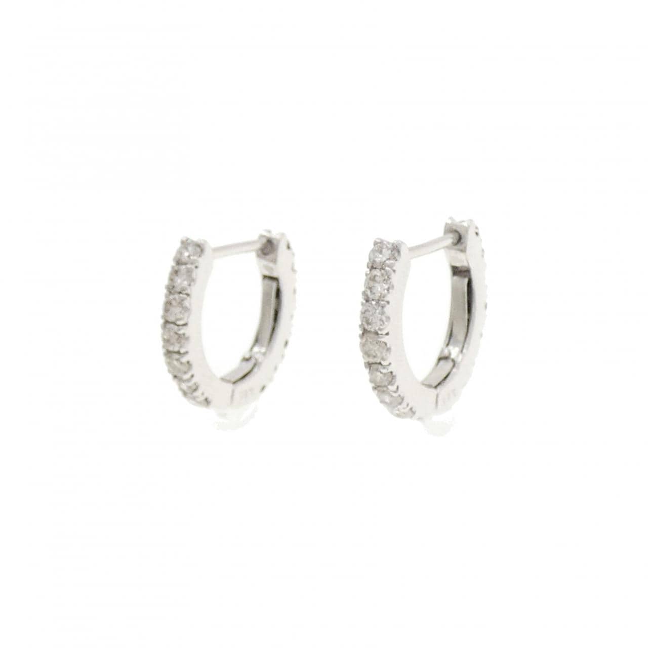 K18WG ダイヤモンド ピアス 0.50CT