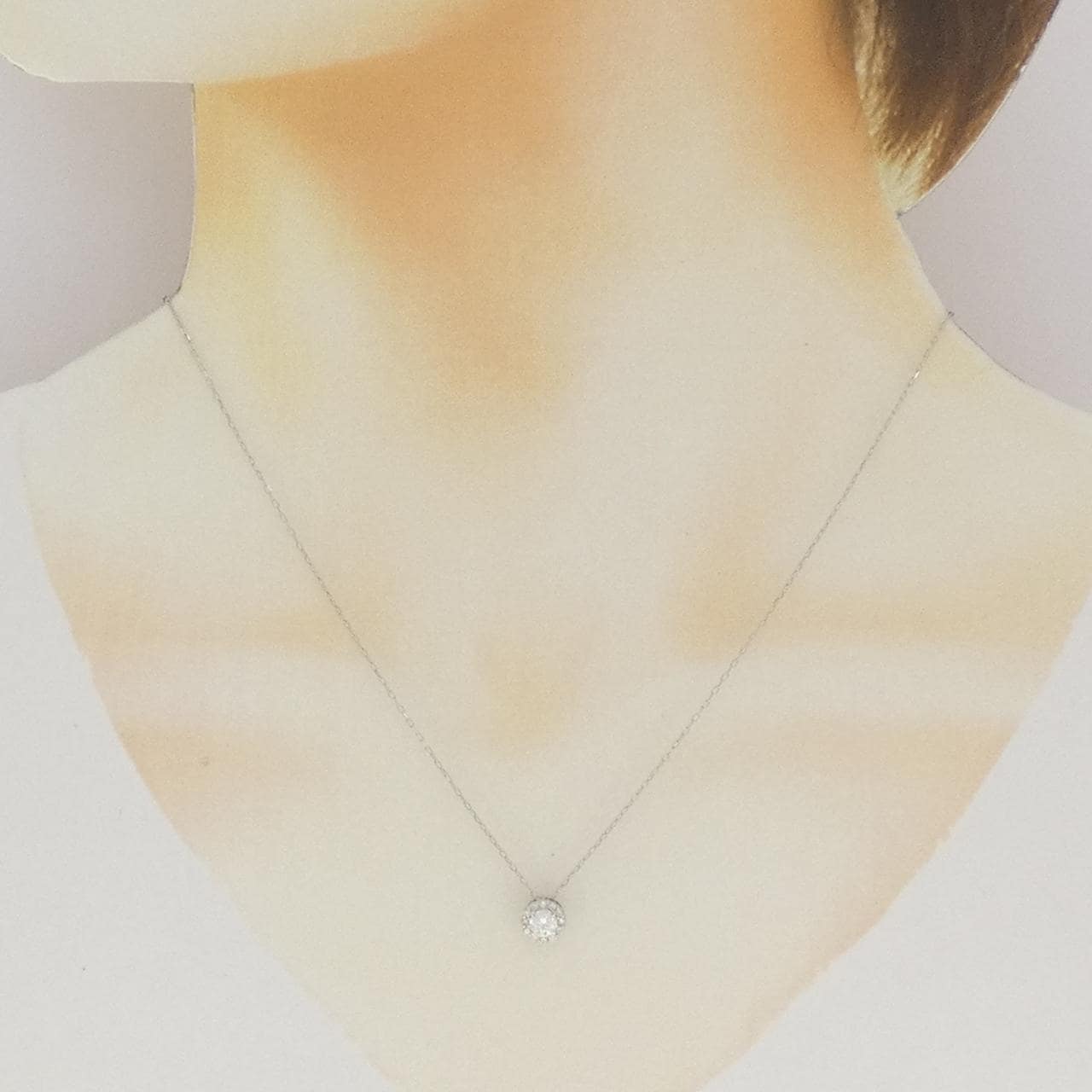 PT950/PT850 ダイヤモンド ネックレス 0.226CT