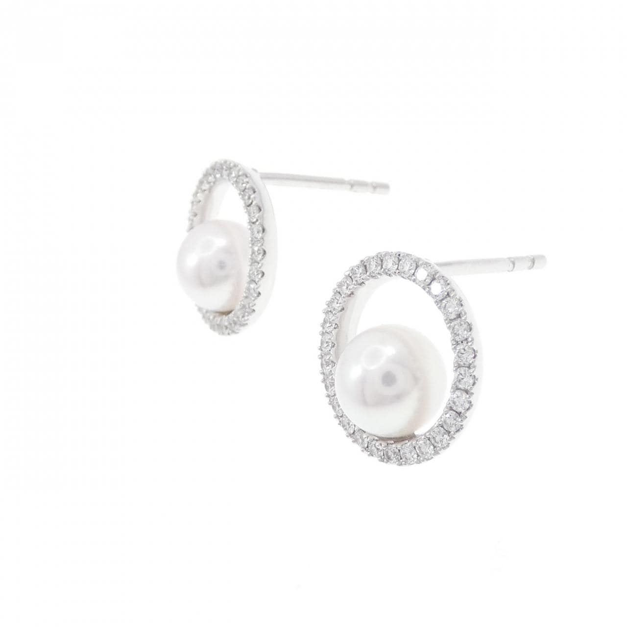 ミキモト サークル ピアス 6.1mm