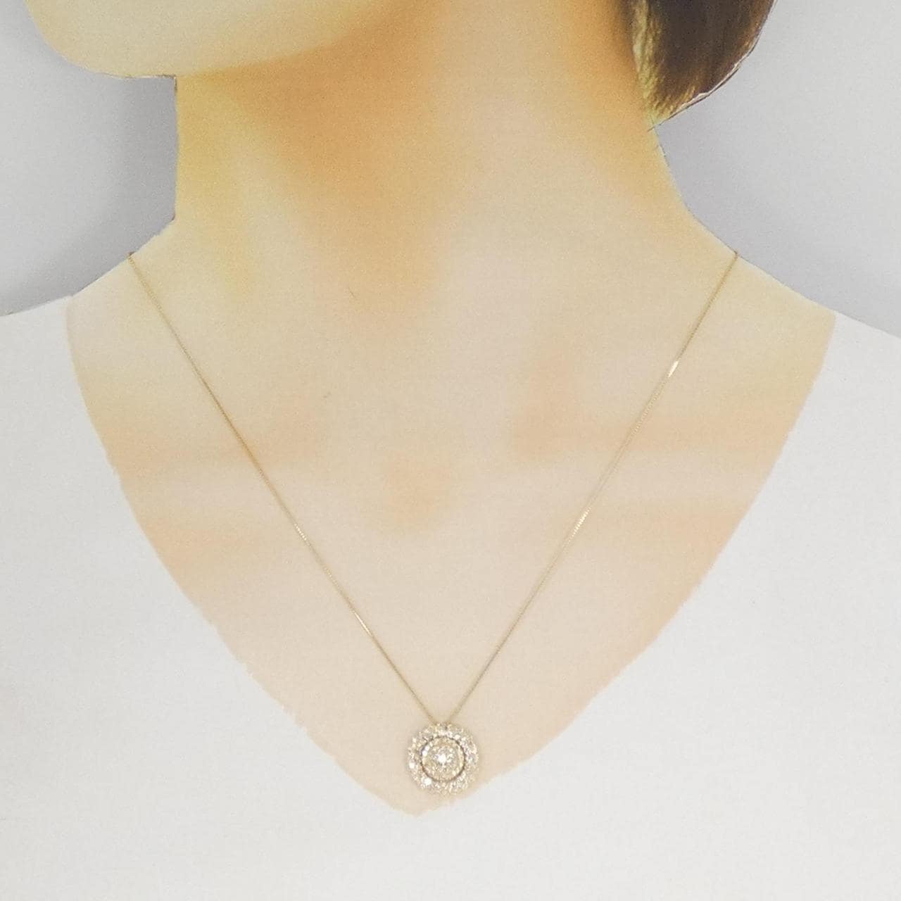 K18YG ダイヤモンド ネックレス 1.00CT