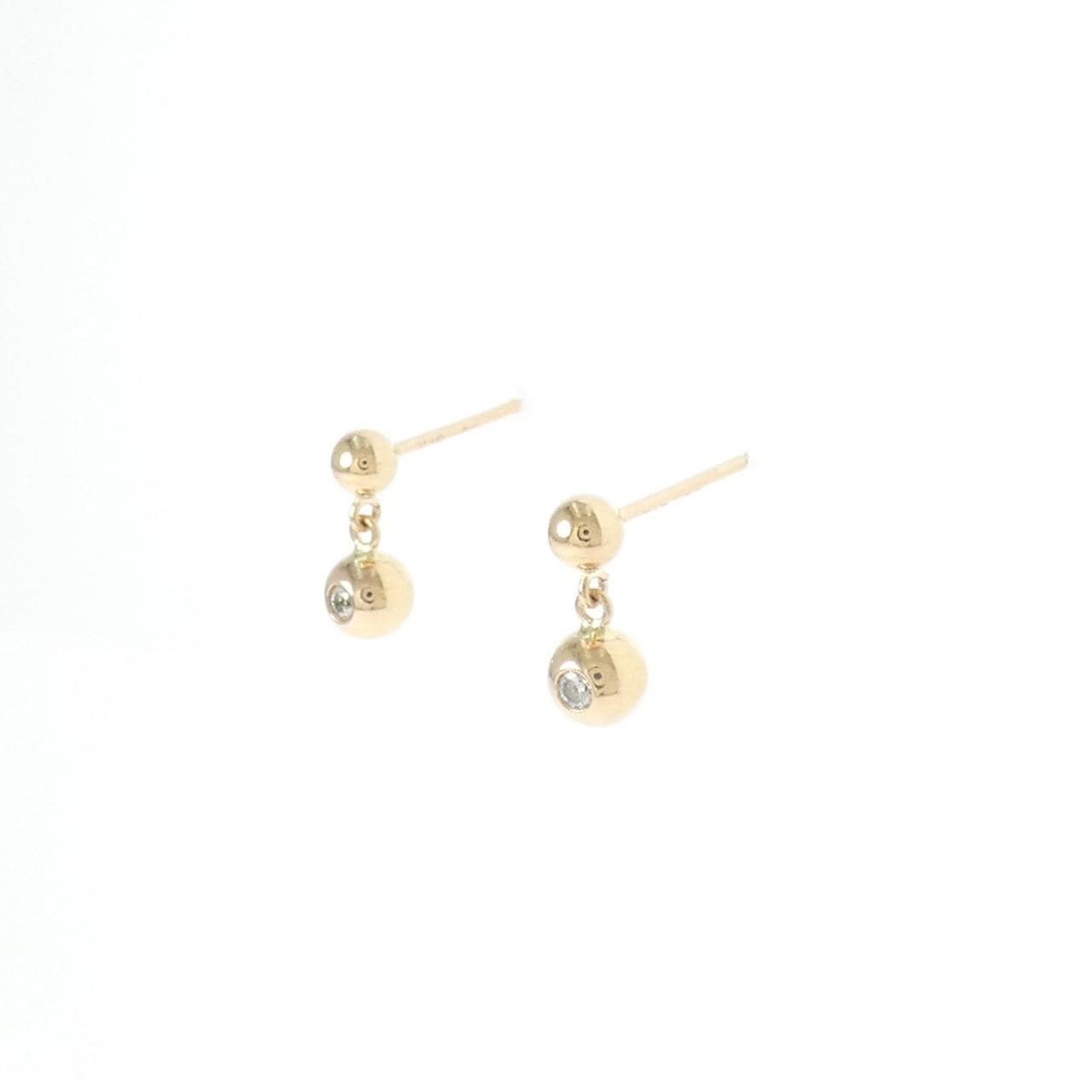 K18YG ダイヤモンド ピアス 0.04CT