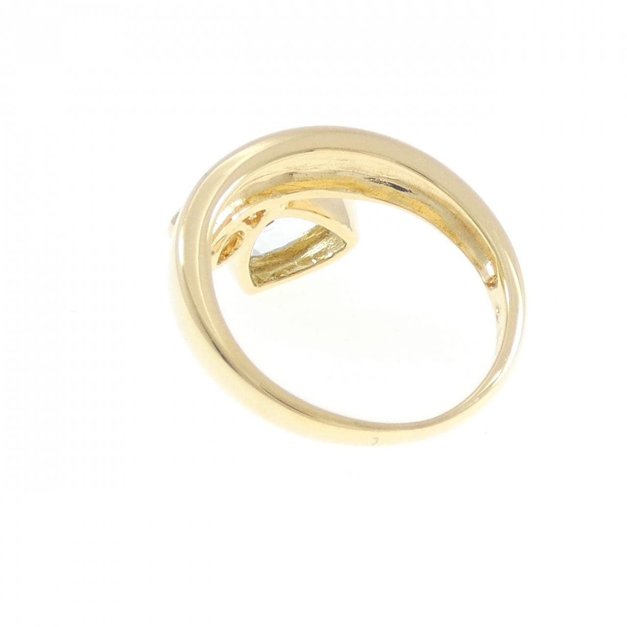 K18YG アクアマリン リング 1.40CT