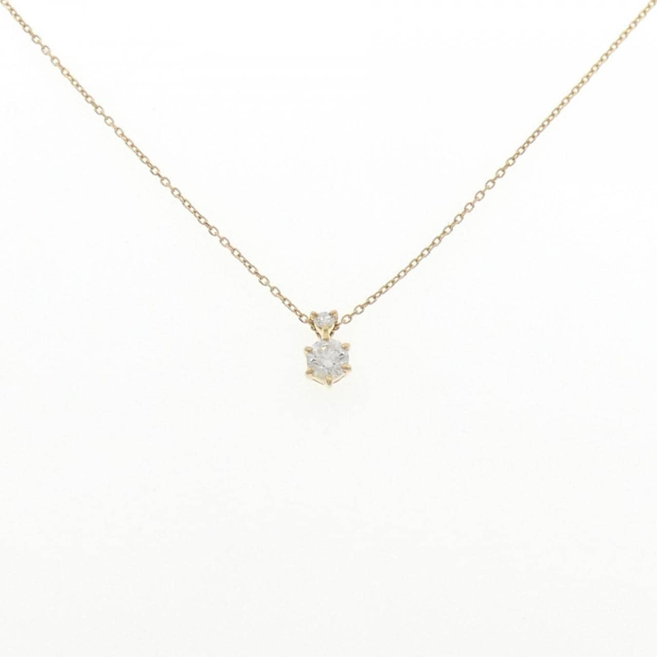 K18YG ダイヤモンド ネックレス 0.20CT