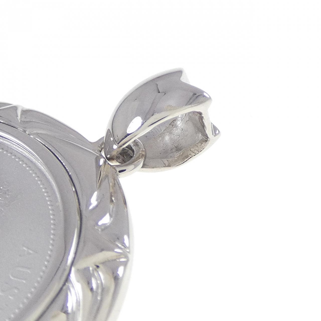 PT900(枠) コイン ペンダント