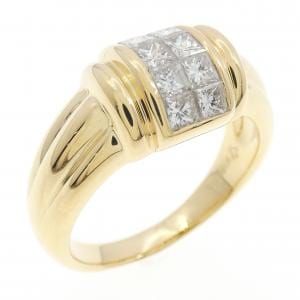 K18YG ダイヤモンド リング 0.67CT