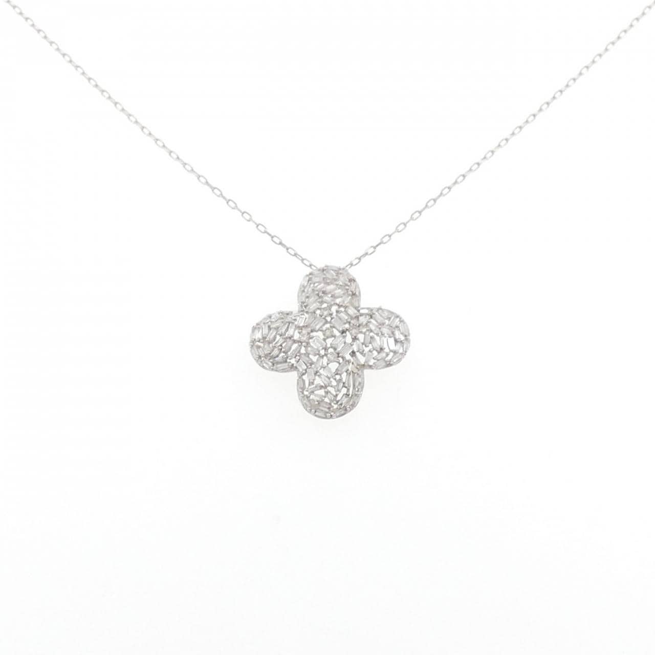 K18WG ダイヤモンド ネックレス 0.50CT