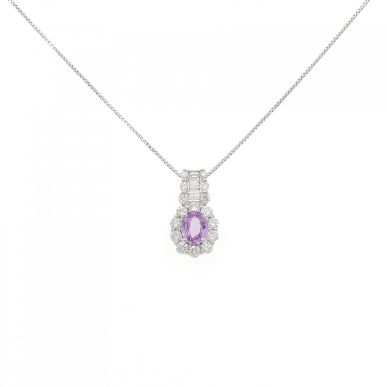 PT900/PT850 サファイヤ ネックレス 0.41CT