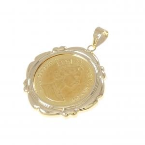 K18YG(枠) コイン ペンダント