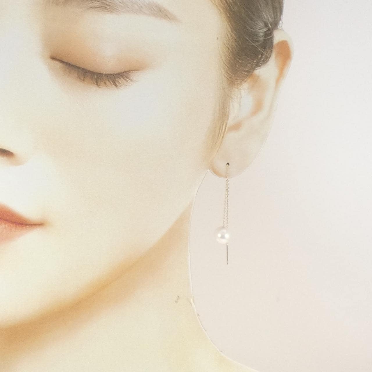 K10YG アコヤパール ピアス 7.9mm