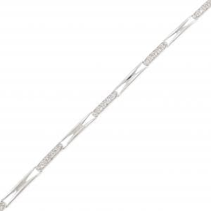 K18WG ダイヤモンド ブレスレット 0.40CT