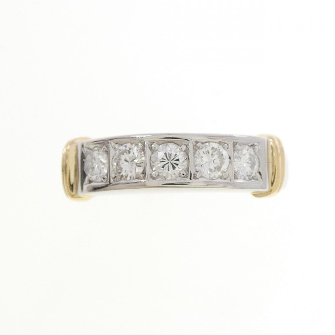 PT900/K18YG ダイヤモンド リング 0.48CT