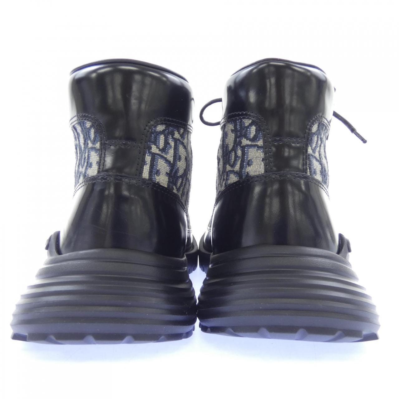 ディオール DIOR DOIR COMBAT ショートブーツ オブリーク ジャカード 3BO337ZXF ブーツ