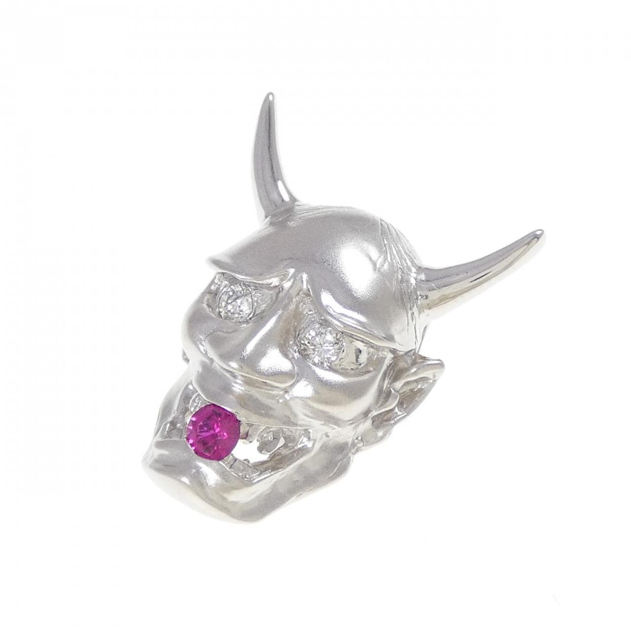 PT900 デーモン ルビー ペンダント 0.12CT