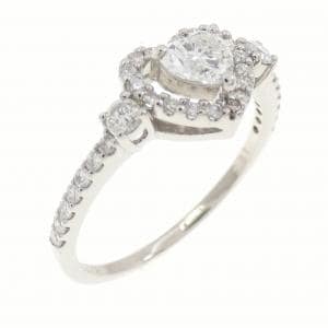 PT900 ハート ダイヤモンド リング 0.318CT