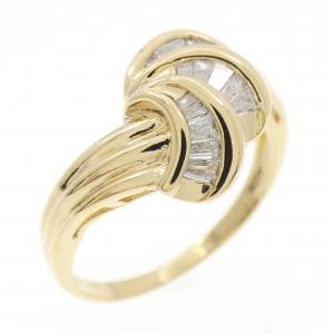 K18YG/K18WG ダイヤモンド リング 0.20CT