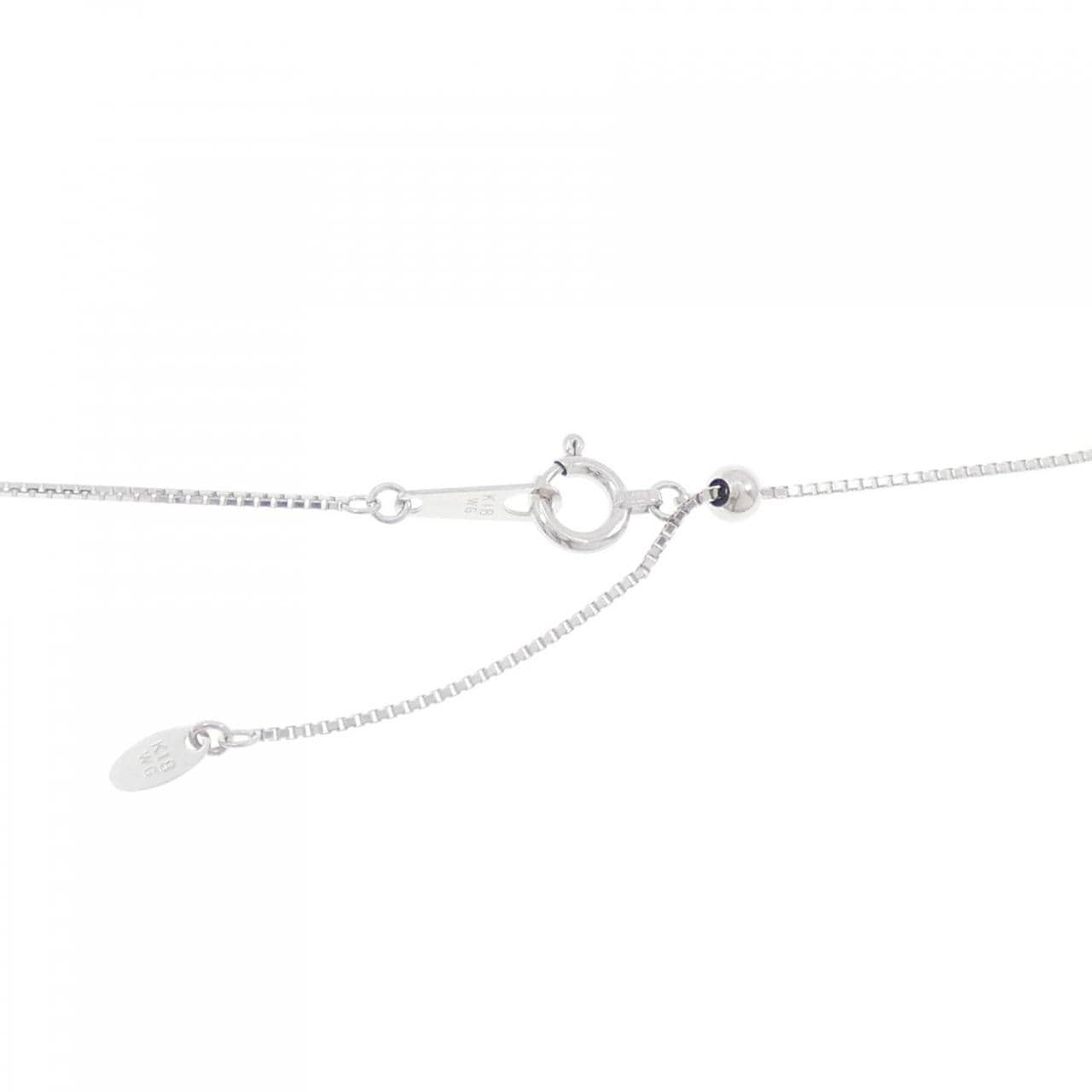 K18WG ダイヤモンド ネックレス 0.50CT