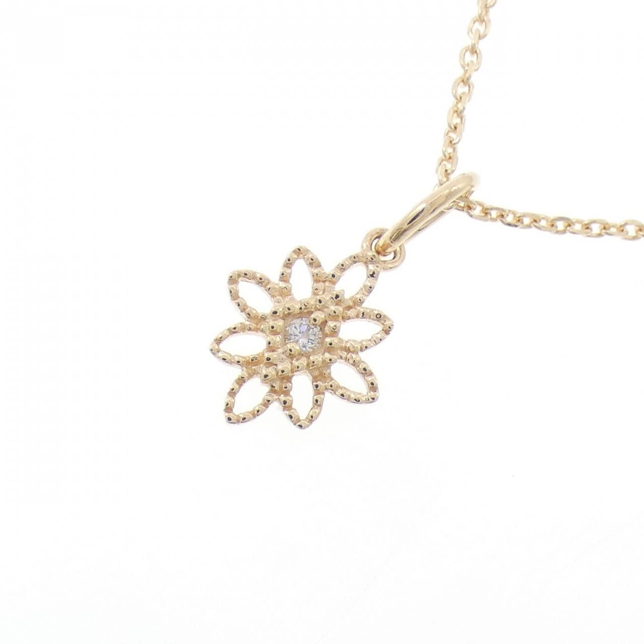 アガット ダイヤモンド ネックレス 0.01CT