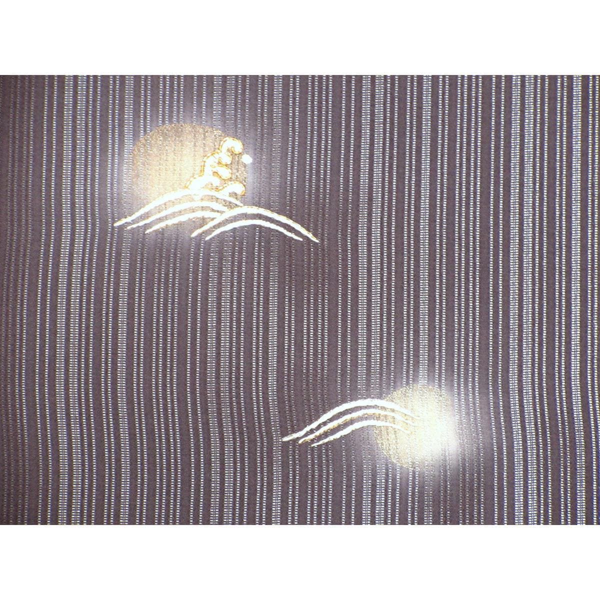 単衣　竪絽訪問着　刺繍入り　身丈Ｓ寸