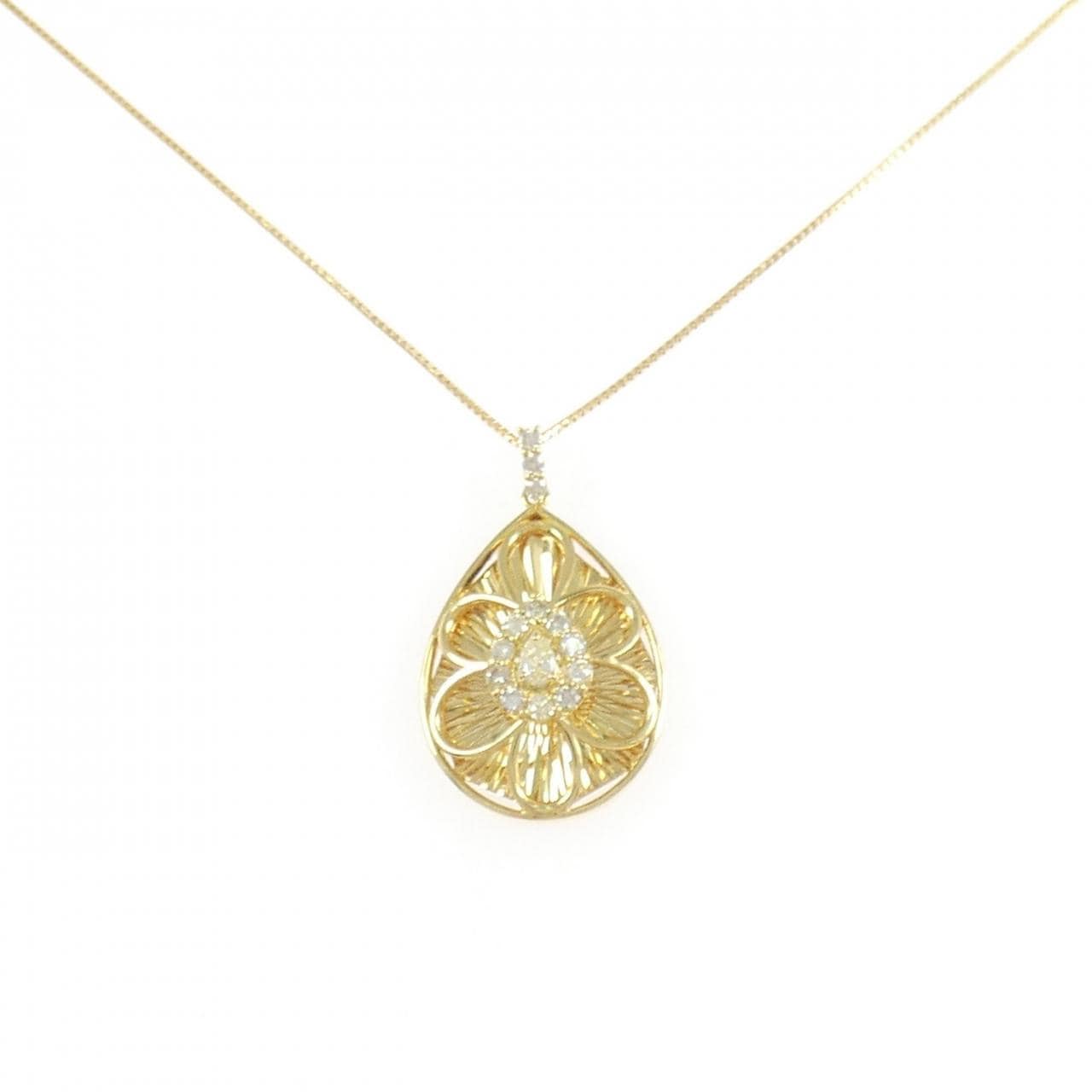 【新品】K18YG ダイヤモンド ネックレス 0.23CT