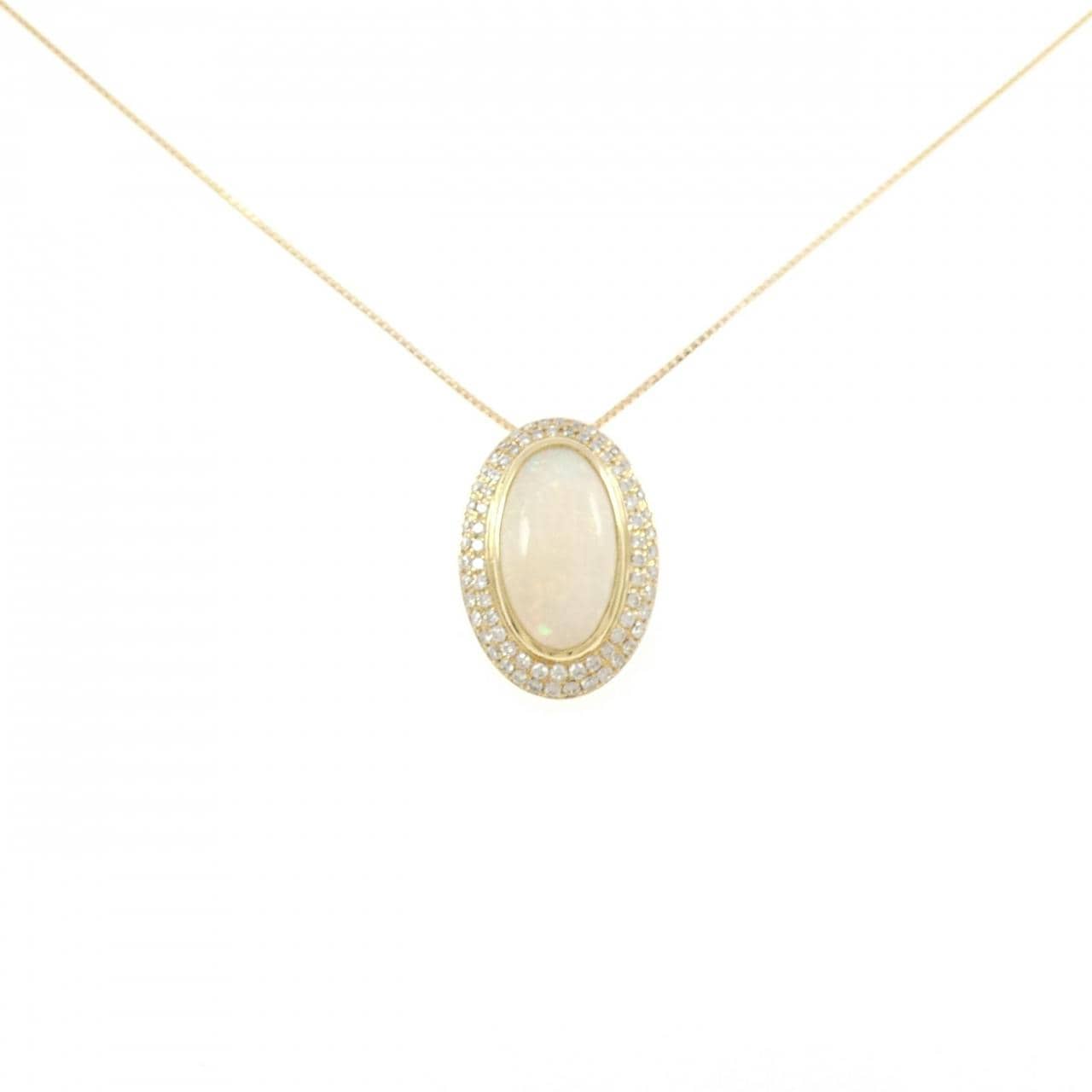 K18YG オパール ネックレス 4.20CT