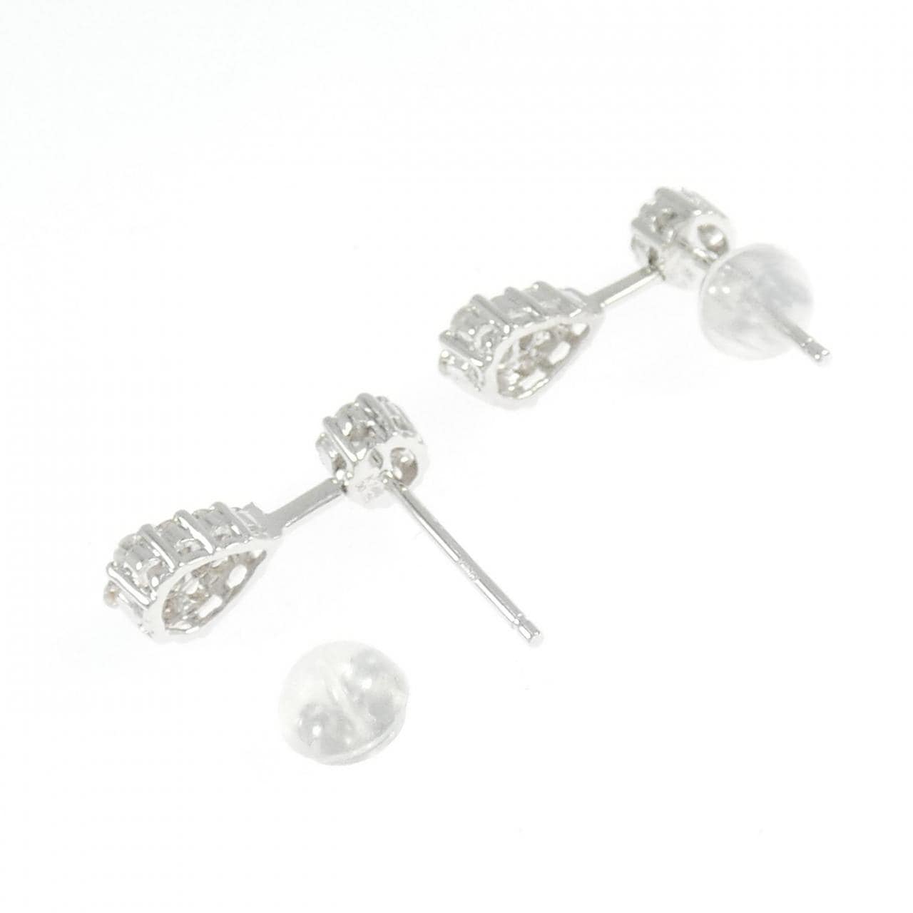 K18WG ダイヤモンド ピアス 0.50CT