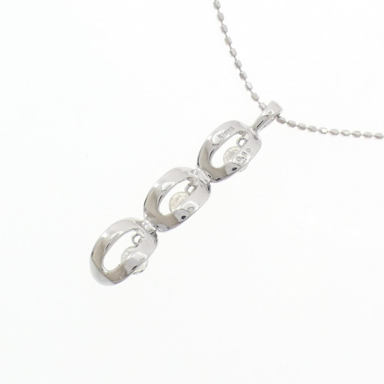 K18WG ダイヤモンド ネックレス 0.30CT