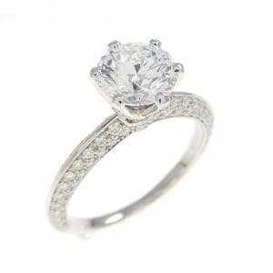 ティファニー パヴェ ティファニーセッティング リング 1.06CT F VS1 3EXT