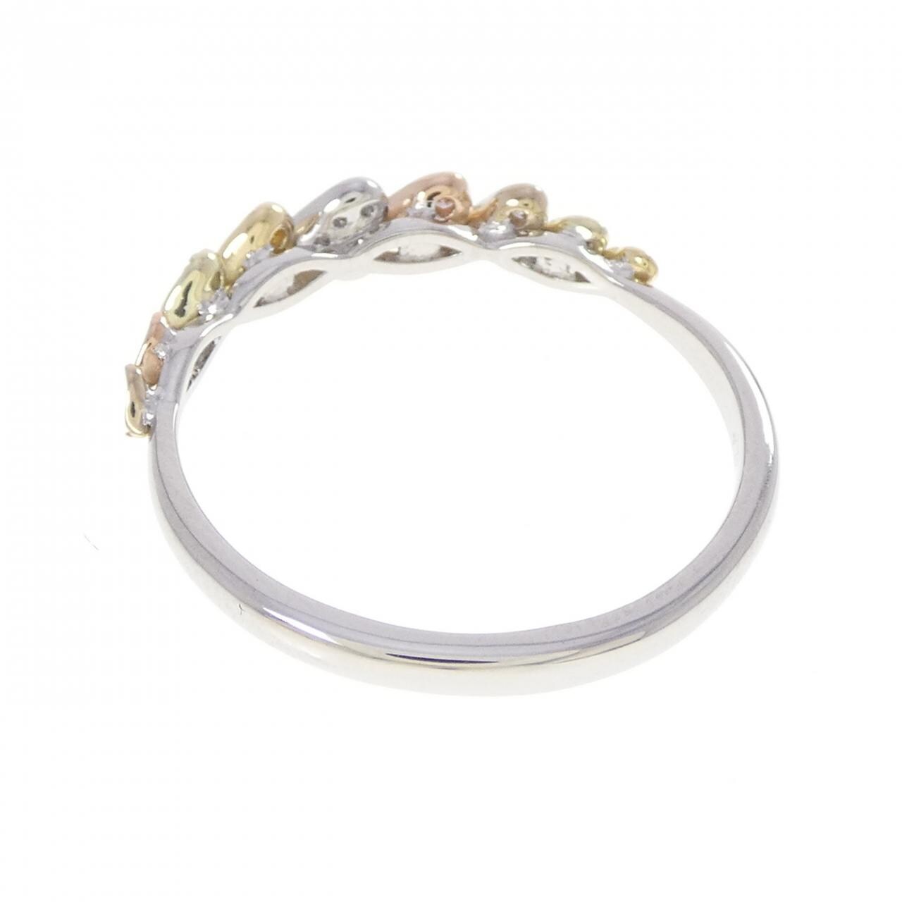 ジーエスティービー ハート ダイヤモンド リング 0.13CT