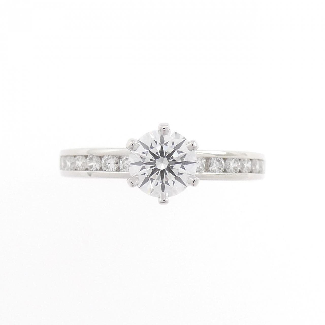 ティファニー ソリティア チャネルセッティング リング 0.54CT